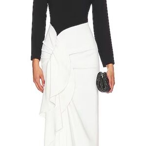Nia maxi dress Solace London Black & white